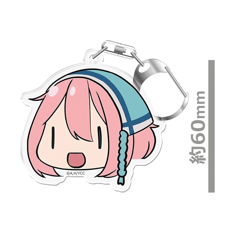 Amazon.co.jp: ゆるキャン△ 顔スタンプキーホルダー 各務原
