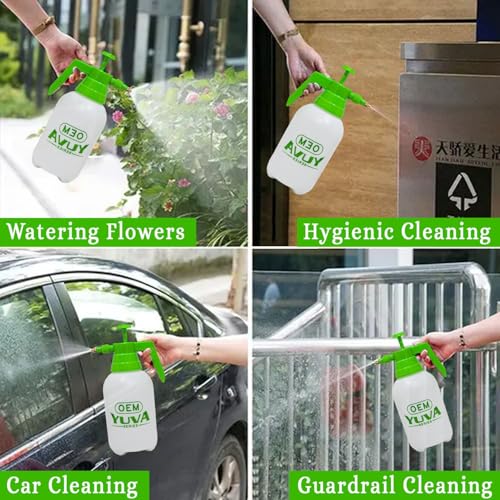 Image of OEM YUVA Series 1.5L Garden Pressure Sprayer (Green) for Plants, Cleaning, and Pesticide Use - Adjustable Nozzle, Handheld Water Sprayer