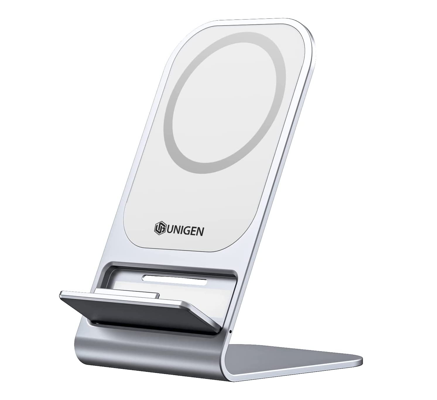 UNIGEN UNISTAND Mag Safe 15W Fast Charger Magnetic Stand for iPhone 16/15/15 Plus/15 Pro/15 Pro Max, iPhone 14/14 Plus/14 Pro/14 Pro Max, 13/12/11 Compatible with Samsung Galaxy S23/22/21/20/10/9 Grey (B0BKQMXDWF) Amazon Price History, Amazon Price Tracker