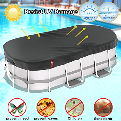 Lxkckj Rectangular Pool Cover For Above Ground Pools, Solar Covers For 9.8Ft X 6.5Ft Rectangular Frame Pools,Stock Tank Cover Ideal For Waterproof And Dustproof (118.1In X 78.7In X 7.87In, Black) #TOP4