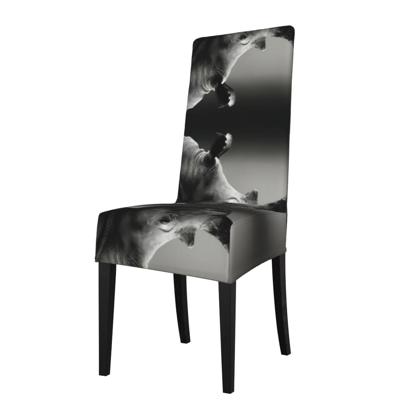 HLSBSSL South Africa Animal Printed dining chair covers, wrinkle-resistant and iron-free, suitable for hotels, banquets, and conferences