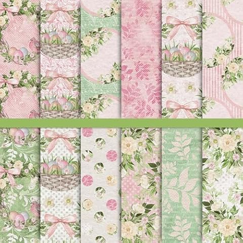 Whaline Vintage Floral Easter Paper Pack Cover