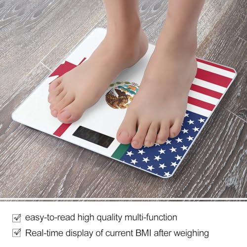 Báscula digital de baño con pantalla LCD grande miniatura 5