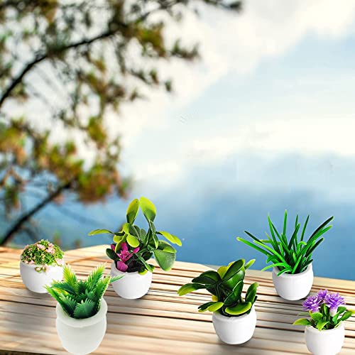 Cayway Miniatuur Fee Tuin Accessoires 20 Stuks Miniatuur Bonsai Plant Mini Potplant Bloem Model Poppenhuis Pot Plant Miniatuur Kunstplant voor Poppenhuis Tuindecoraties - Afbeelding 4