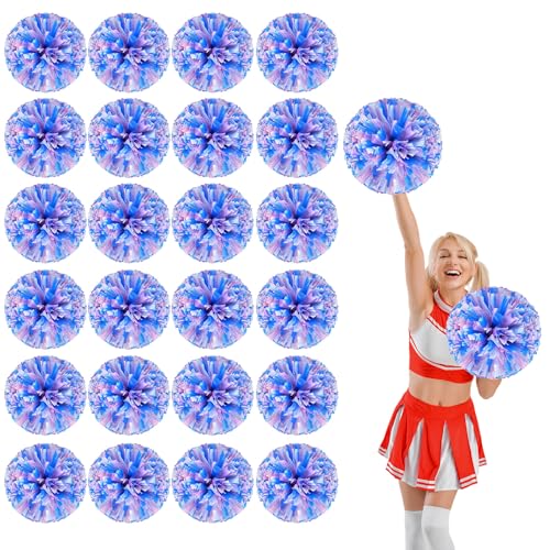 Pompons de cheerleading avec attache quatre doigts pour éviter les chutes en danse