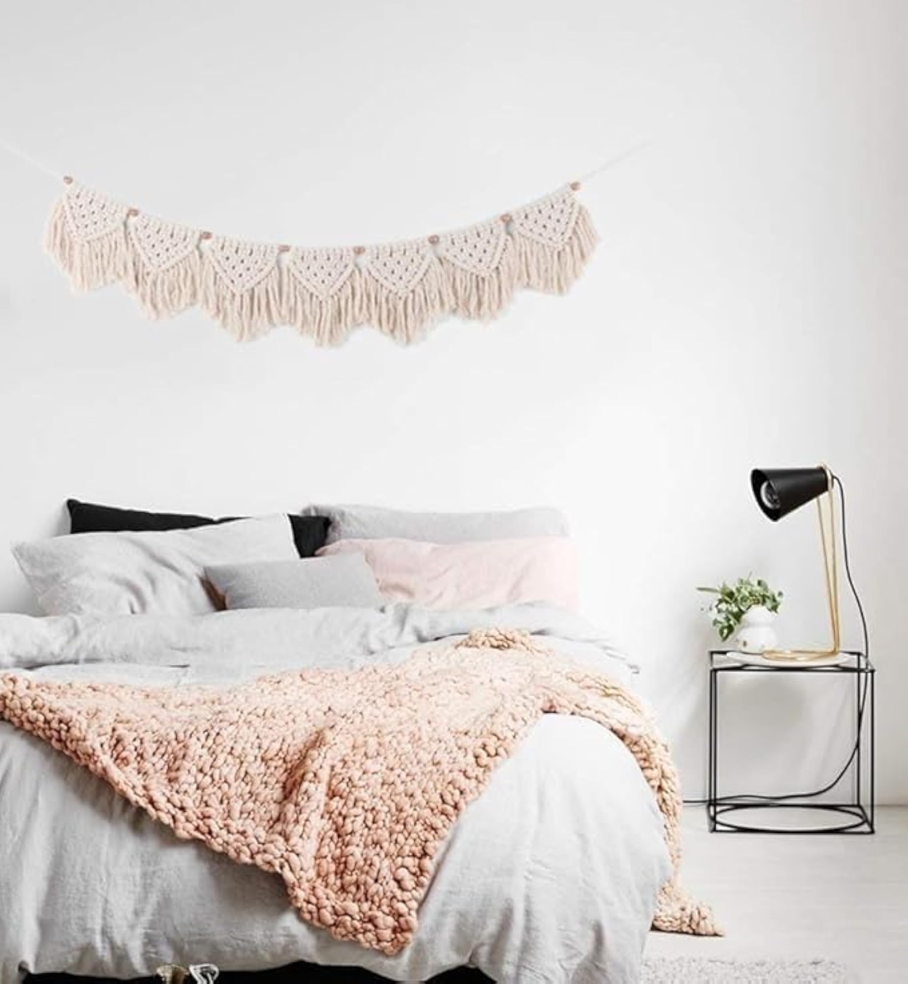 Macrame Wall Hanging, Boho Chic Rustic Home Décor