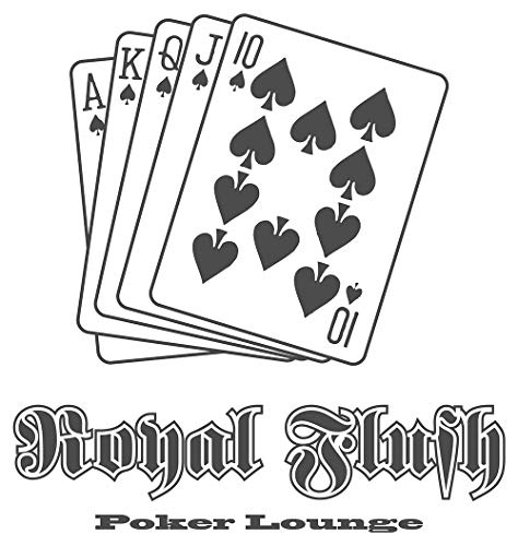 'I Love de Pared Adhesivo 11270 Pared Adhesivo Pared Pegatina en alemán Royal Flush Poker Lounge Salón