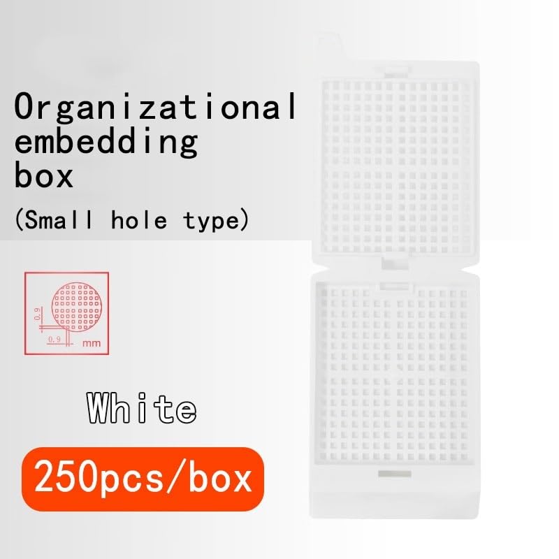 POM Embedding Box Organization Processing Inspection Sample Organization Plastic Fine Grid with Lid Color Easy to Break(Pink)