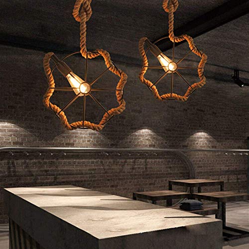 Lámpara industrial para cafetería y bar con casquillo E27 retro 3
