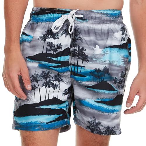 Image of Kanu Surf Men's Big Viper Extended Size Stripe Swim Trunk