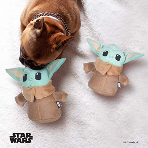 Star Wars Mandalorian The Child Plush Figure Dog Toy | 6 Inch Small Dog Toy From The Mandalorian - Soft And Plush Dog Toys, Safe Fabric Squeaky Dog Toy For All Dogs #TOP6