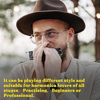 EASTROCK Chromatic Harmonica, 12-Hole 48 Tones Mouth Organ C Key for Adults and Beginners - Les Beatles, Paul McCartney, John Lennon, RIngo Starr, George Harrison EASTROCK Chromatic Harmonica, 12-Hole 48 Tones Mouth Organ C Key for Adults and Beginners – Image 6
