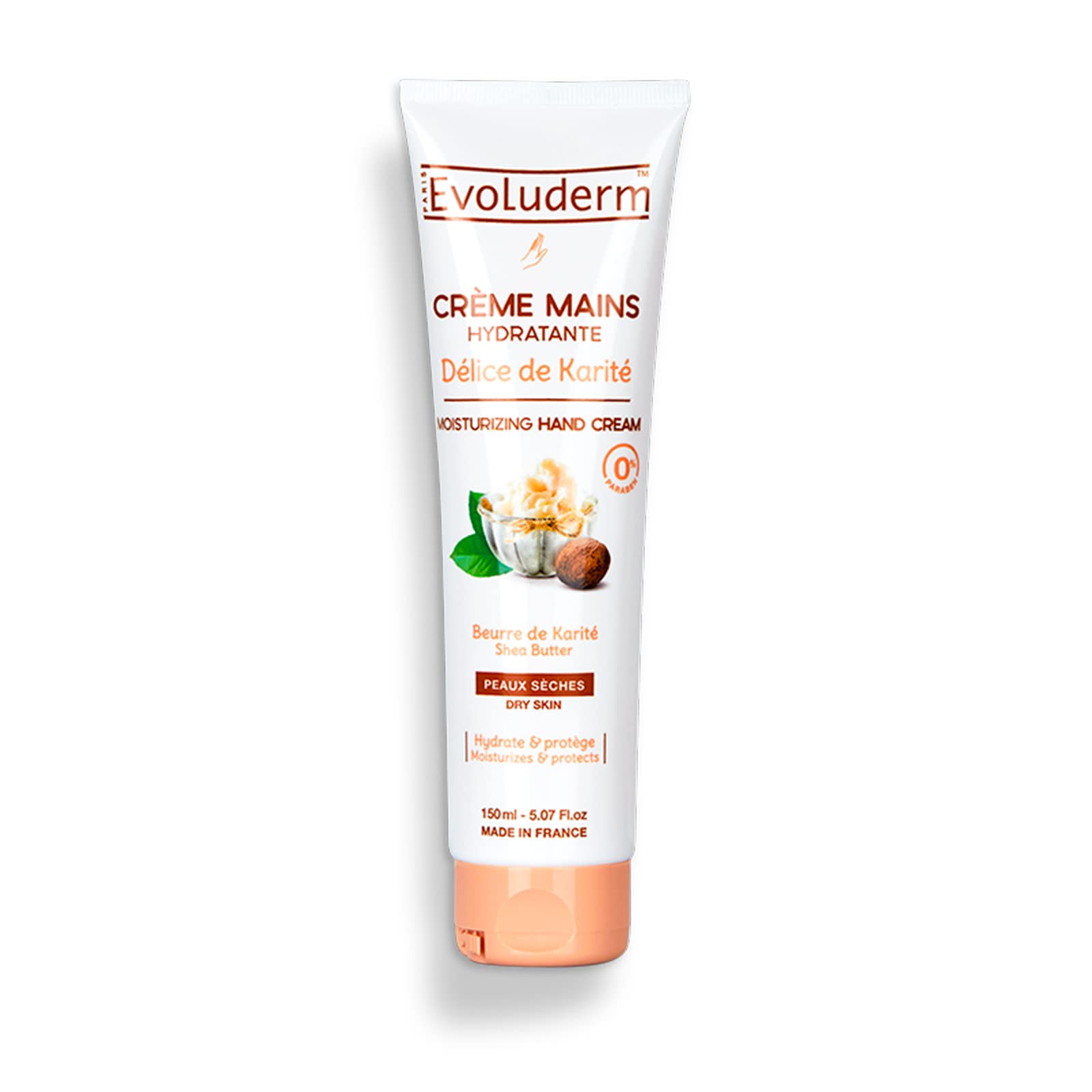 Evoluderm Delice de Karité Crema Hidratante para Manos, 150 ml