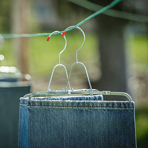 Lehman's Pants Hangers, Hang to Dry Stretchers for Perfect Creased Wrinkle-Free Slacks Without Ironing, 2 Pairs4