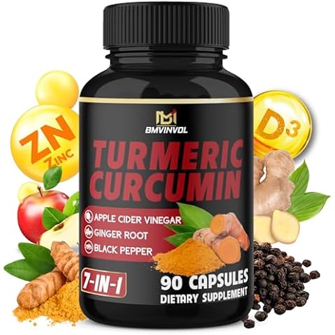 BMVINVOL Turmeric Curcumin Supplement Cover