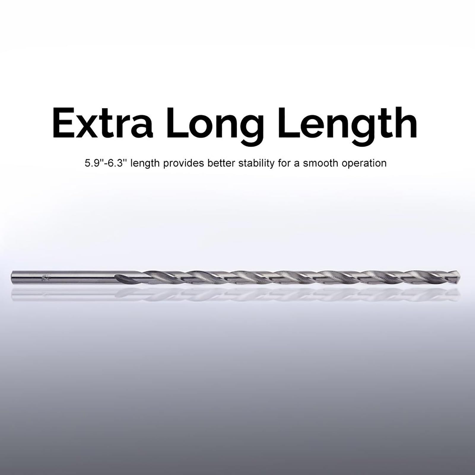 ANKROYU 5pcs Extra Long Drill Bit Set, High Speed Steel Wood Drill Bit, Extended Reach Drill Bit Set for Wood