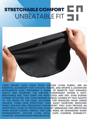 Image of Dual Pack of 2 Head Caps for Men & Women | Comfortable Viscose Lycra Blend | Soft, Breathable, and Lightweight