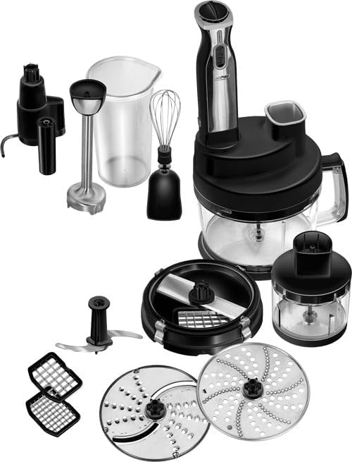 All parts and accessories of the MPM MRK-17 Food Processor