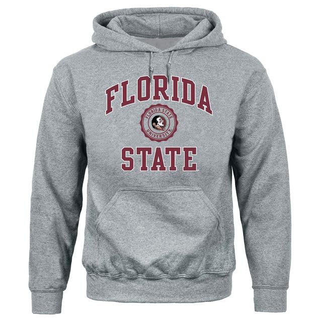 Barnesmith Florida State University FSU Seminoles Hooded Sweatshirt Heritage Charcoal Grey Small