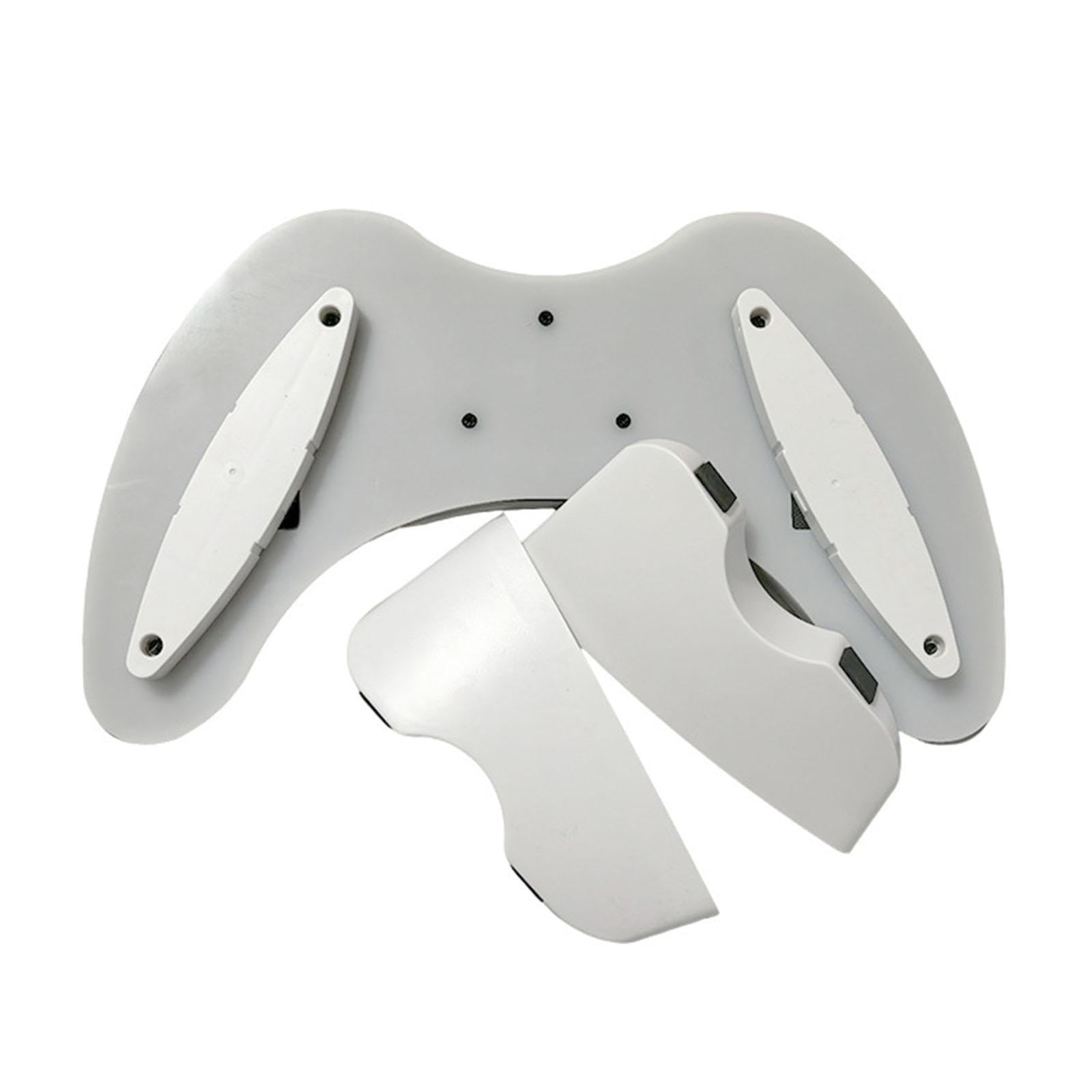 Cuscino Poggiabraccio Unghie Manicure Porta Telefono Regolabile Pelle PU Supporto Smontabile Ergonomico Adatto per Professionale, Bianco