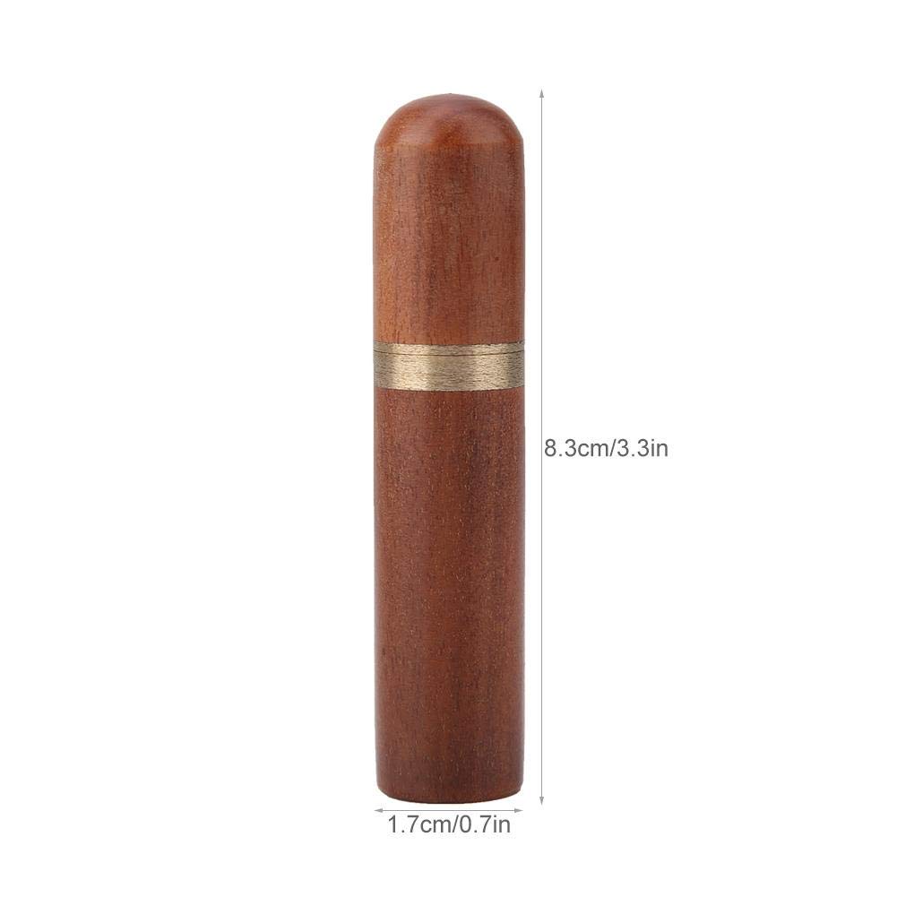 Lot de 2 Tubes de Rangement pour Aiguilles à Coudre, Boîte Artisanale en Ébène et Palissandre pour Couture et Artisanat en Cuir
