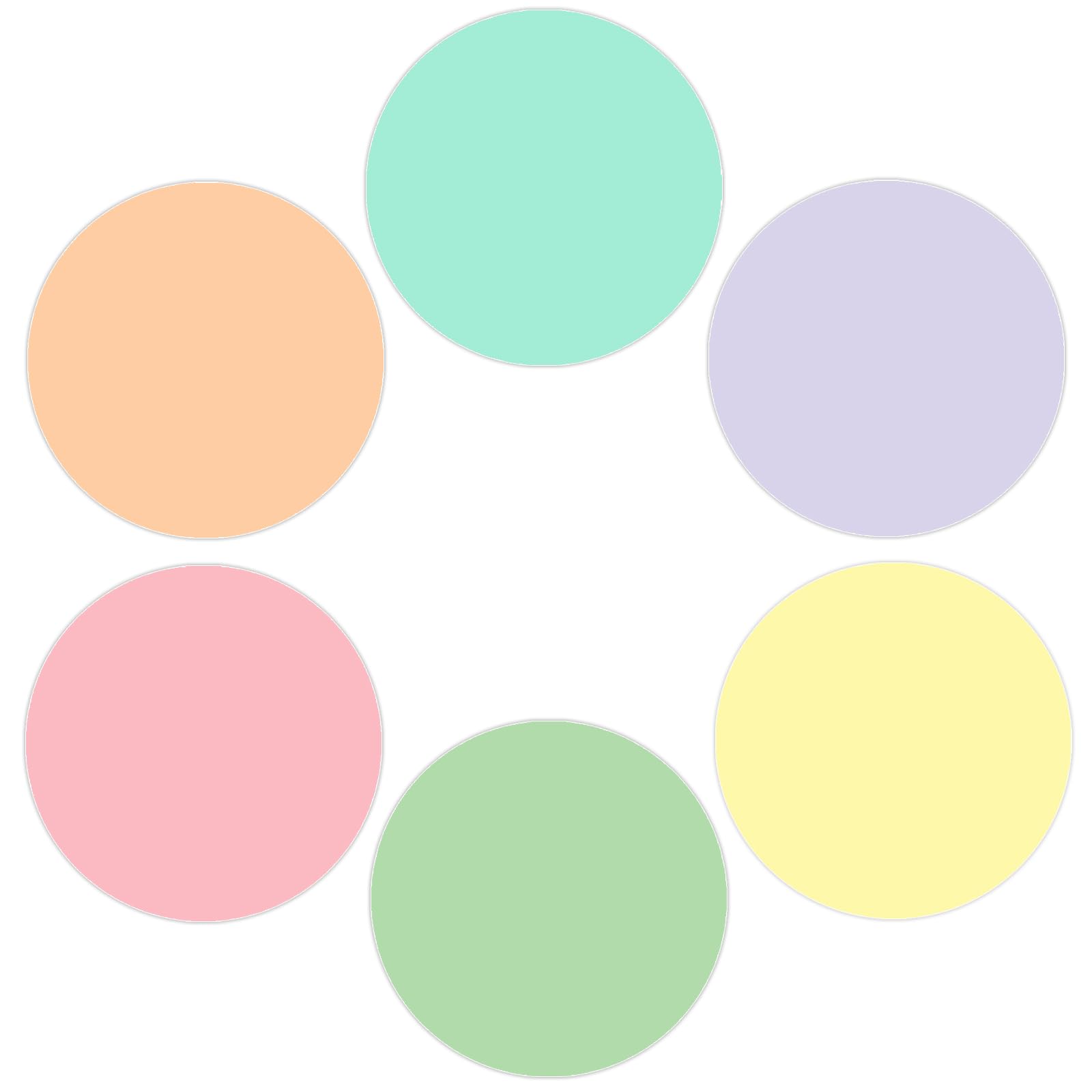 YEIHHEIY 18 PCS Pastel Dry Erase Dots 11 Inch Removable Stickers dots Wall Decals for School Classroom Whiteboard Teachers Students Table Desk