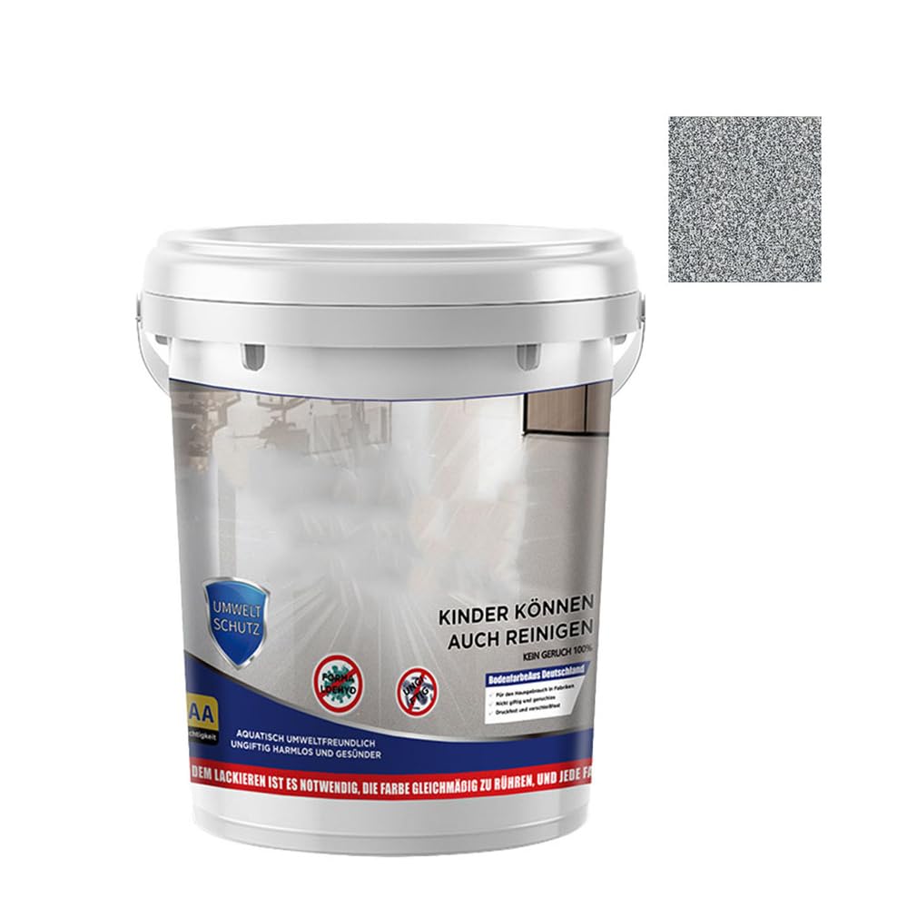 Epoxy Colored Sand Floor Paints, Waterproof Non-Slip High Gloss Paints External Grinding Anti - Slip for Wood Concrete Tile Countertop House Garage Bathroom (Dark grey-0.5kg)