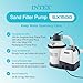 INTEX 1,500 GPH Krystal Clear Sand Filter Pump for Above Ground Pools, Swimming Pool Pump with Automatic Timer - Improved Circulation, Filtration, & Clarity