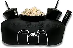 Almofada Porta Pipoca Casal Presente Namorados Cor:Preto