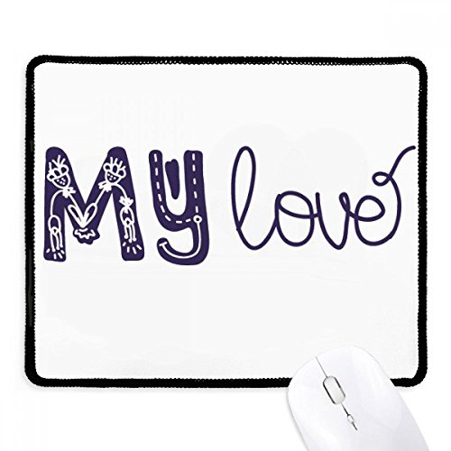 Mousepad de juego negro con lona del resbalón y borde cosido resistente