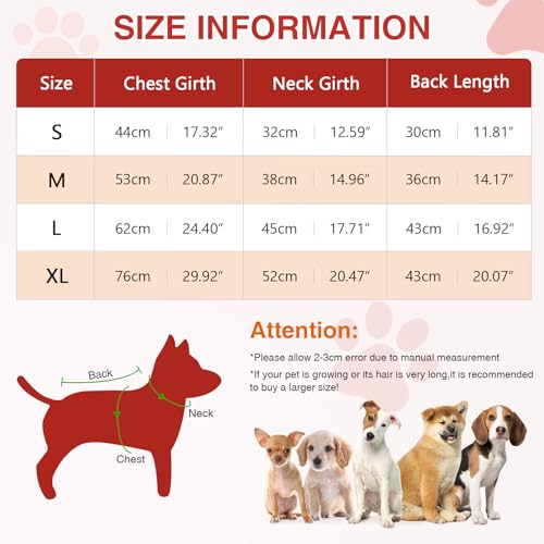 Lyneun Dog Coats Waterproof with Harness Hole, Warm Soft Windproof Jacket with Zip - Image 2