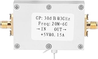 RF Amplifier, Low Noise Broadband Gain 30dB LNa 20M 6G Electric Components, Broadband Antenna Amplifier Electric Components