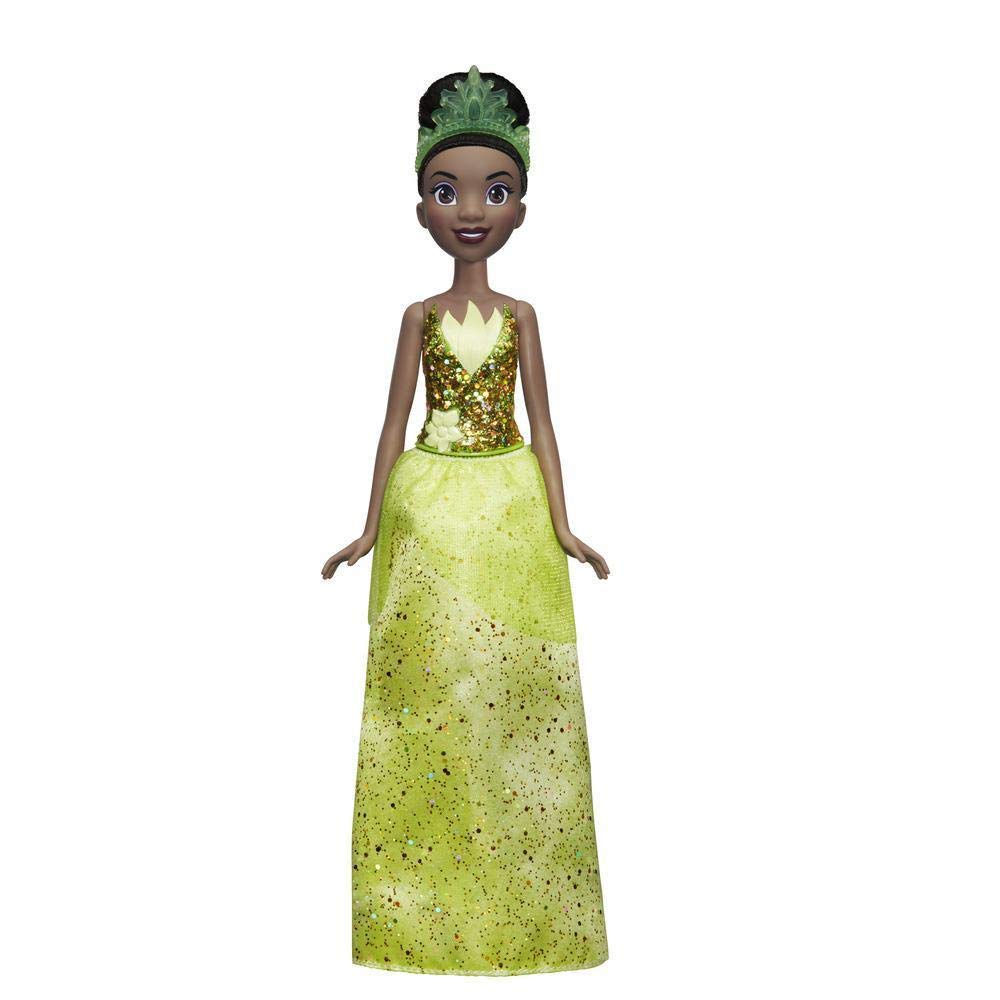 Disney Princess Royal Shimmer Tiana Fashion Doll With Skirt That Sparkles, Tiara, And Shoes