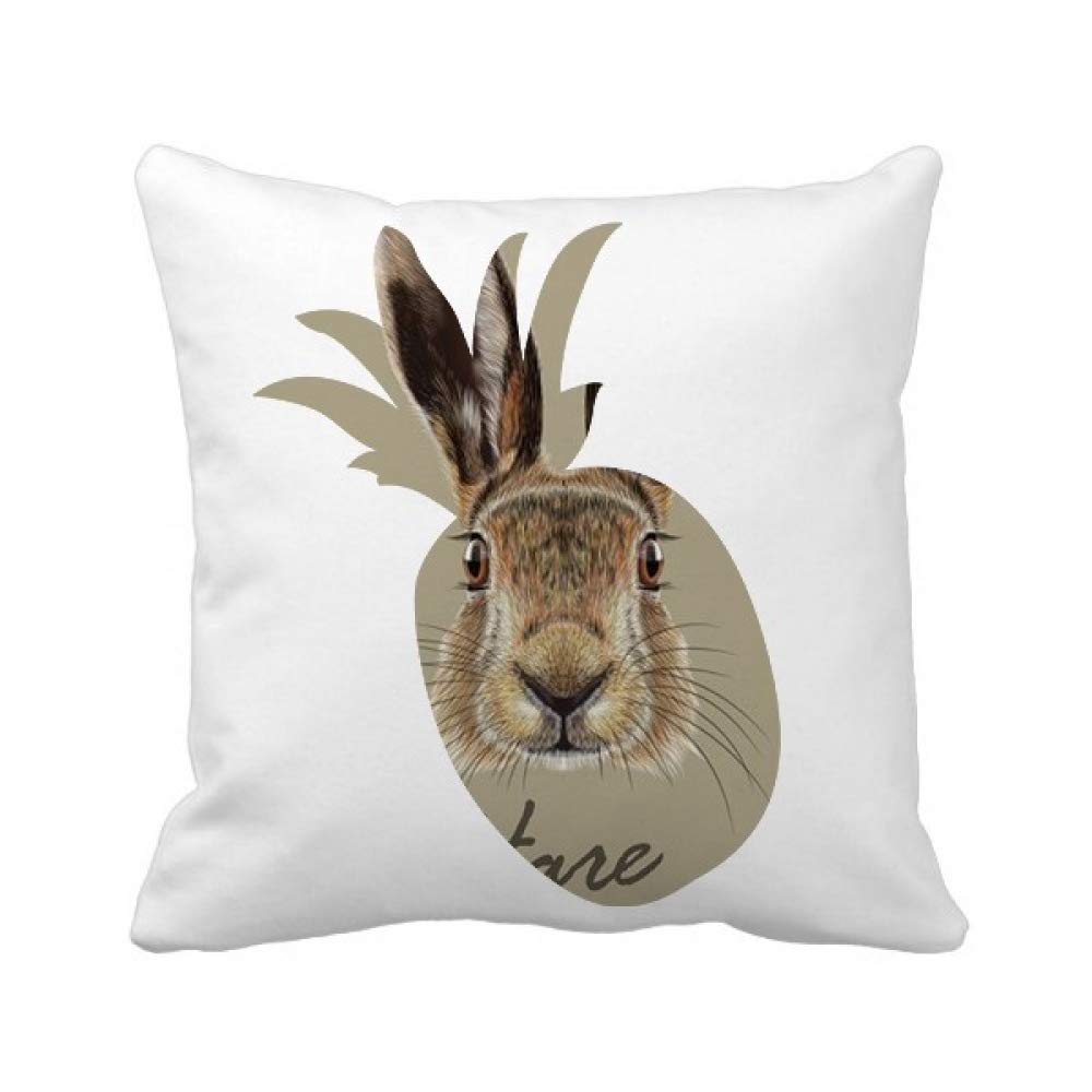 Housse de coussin lièvre sauvage gris pour créer un coin lecture cosy
