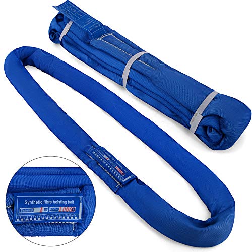 Mophorn 17600Lbs 12ft Round Sling Blue Sling Round Lifting Sling Endless Polyester Round