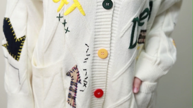 utcoco Womens Open Front Cardigan Cable Knit Long Sleeve Button