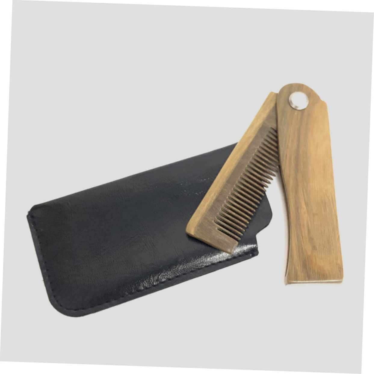 FOMIYES 3 Juegos De Peines De Madera Pequeños Para Barba Y Bigote Plegables Para Uso Doméstico Y De Viaje.
