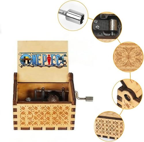 Miniatura 2 de Cuzit - Caja De Música De Madera De Una Pieza En Forma De Titán, Juguete Con Manivela Grabada, Vintage, Para Cumpleaños, Halloween, Navidad, Regalo Del Día De San Valentín
