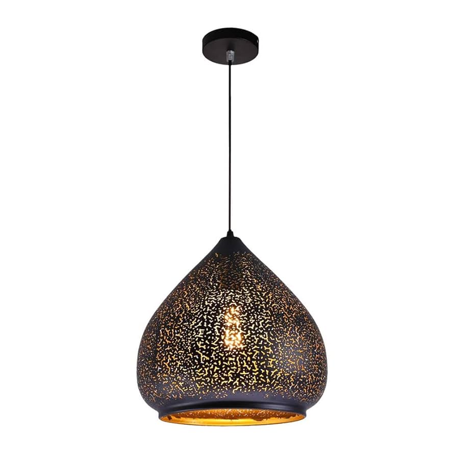 ENKUODE Vintage Moroccan Pendant Light Retro Industrial Loft