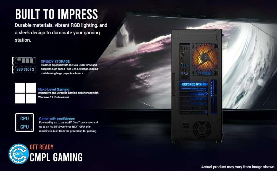 CMPL Silver i3 Desktop | I3-10100 10thGen | 8GB RAM |1TB SSD