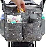BEFESTIGT SICH EINFACH AN EINEN KINDER. MULTIPLE CARRY OPTIONEN. Befestigen Sie es mit den starken Klettverschlüssen an der Handebar Ihres Kinderwagens oder tragen Sie es bequem unterwegs. Wählen Sie aus verschiedenen Trageoptionen: als Rucksack mit den Rückengurten, auf Ihrer Schulter mit dem abnehmbaren Schultergurt oder als Umhängetasche ,
