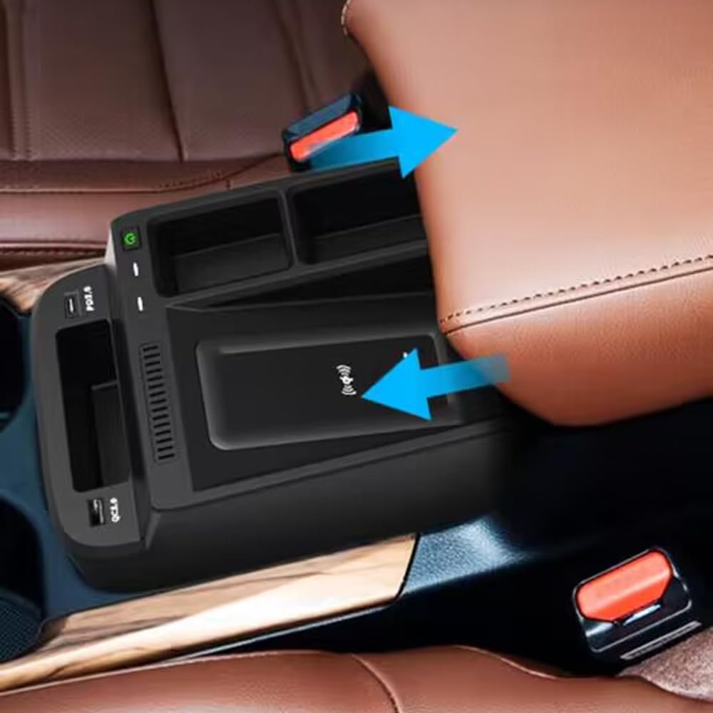 Chargeur de voiture sans fil adapté for Crv 2017 2018 2019 2020 2021, support de téléphone portable, tapis de charge rapide, accessoires