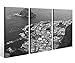 Produktbild Leinwandbild 3 Tlg. Meer Teneriffa Spanien Wasser Leinwand Bild Bilder Holz fertig gerahmt 9P916, 3 tlg BxH:120x80cm (3Stk 40x 80cm)