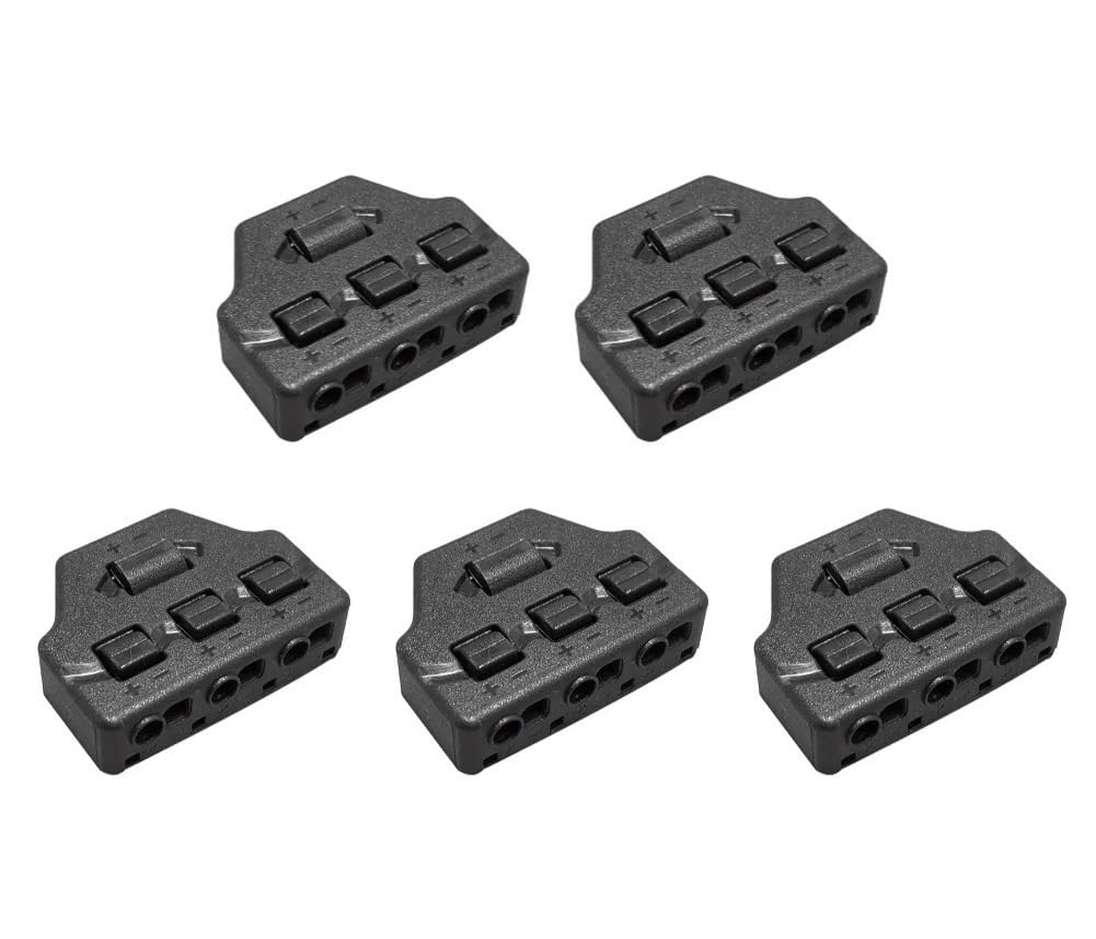 Répartiteur de prise basse tension 3 ports pour ruban LED et éclairage intérieur x5