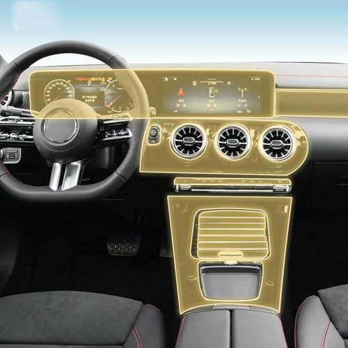 Film PPF console Mercedes Classe A W177 protège l'habitacle des rayures