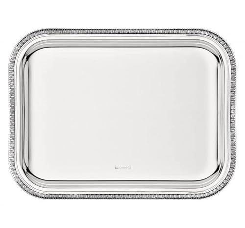 Christofle Malmaison Silver-Plated Medium Tray #4200720