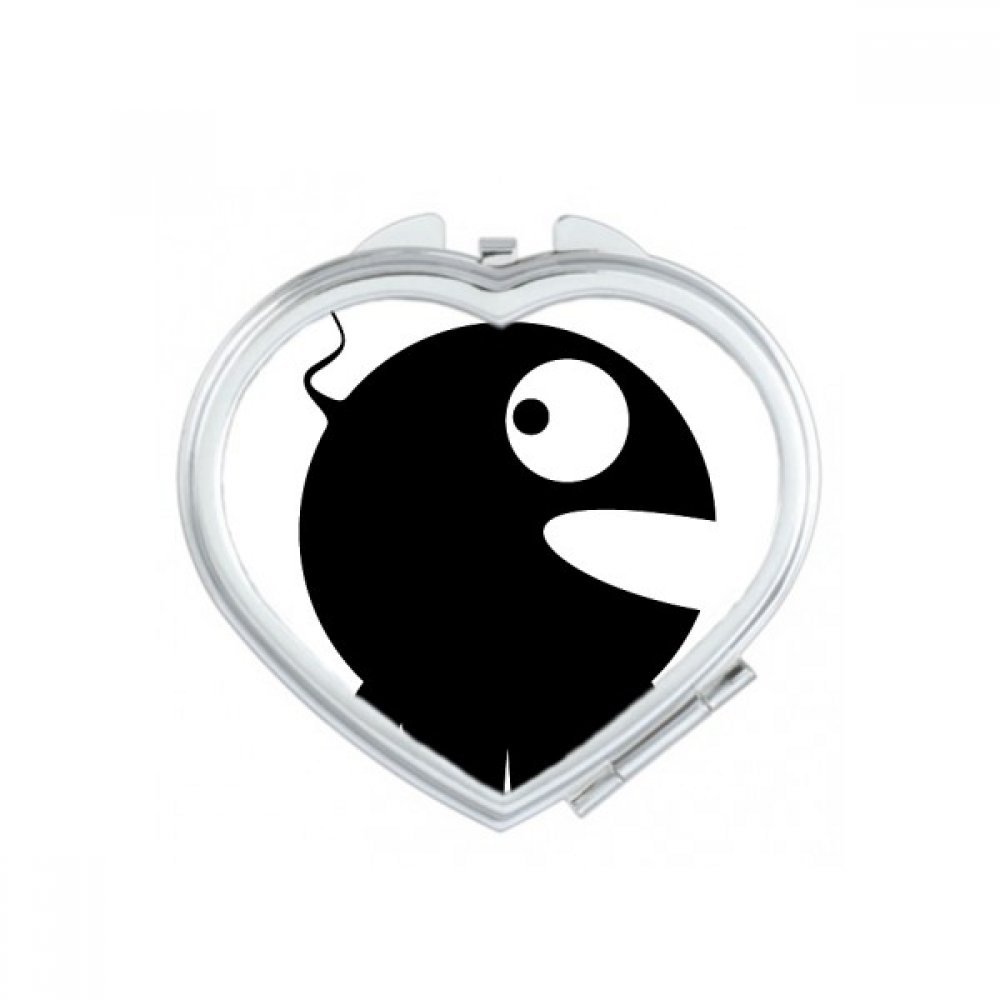 Miroir compact alien mignon petit cadeau original de poche pour amie
