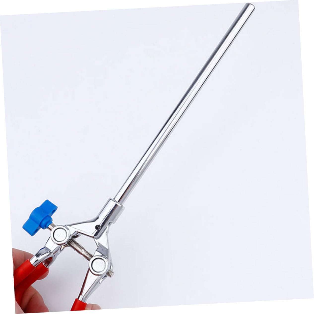 iplusmile 4pezzi Pinza Regolabile Acciaio Inossidabile Per Provetta Per Laboratorio Clip Leggera e Compatta Per Flaconi e Provette Strumento Pratico Per Esperimenti Scientifici