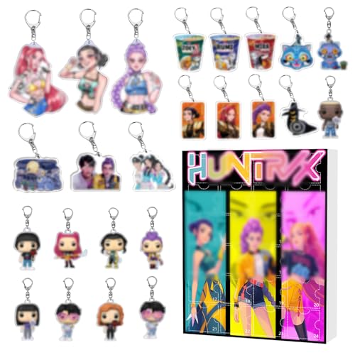 Shyllin Juego De 24 Llaveros De Anime, Llaveros De Acrílico,