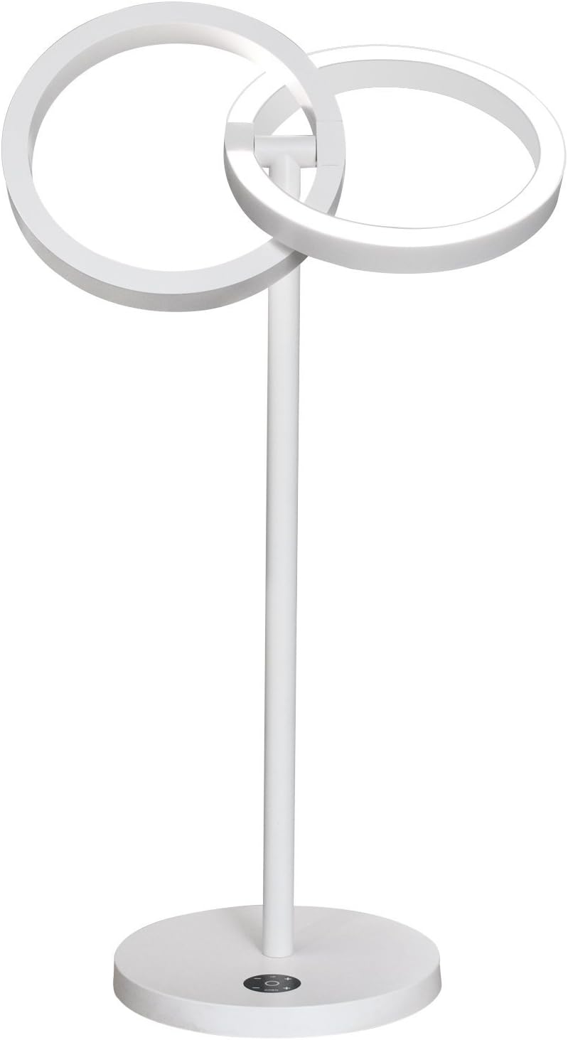 SUNTHIN Brightness Dimmable Study Desk Lamp with Touch Sensitive Control, 3 Lighting Modes Adjustable Table Lamp, 12 watt LED Lamp Lighting up End Tables Desk Nightstand Home Office - COO White